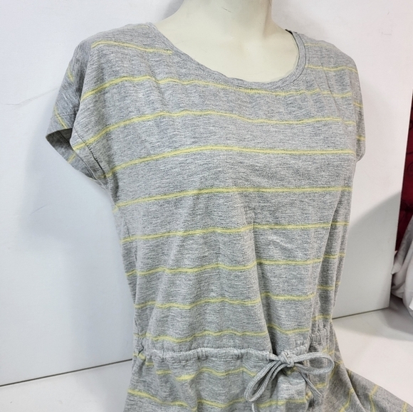 ONLY Grey and Yellow Stripped Dress - Picture 2 of 6